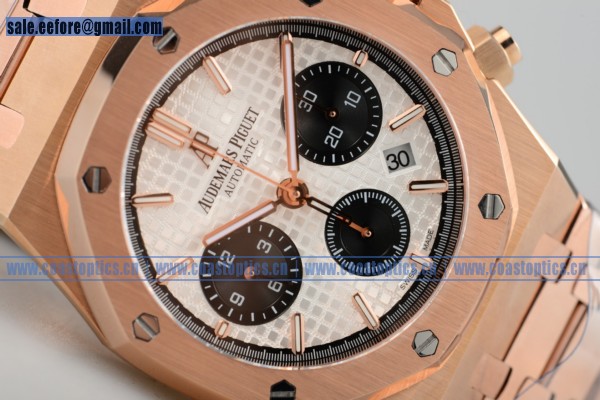 Audemars Piguet Royal Oak 41MM Chronograph Watch Rose Gold 26331OR.OO.1220OR.03 (EF) - Click Image to Close